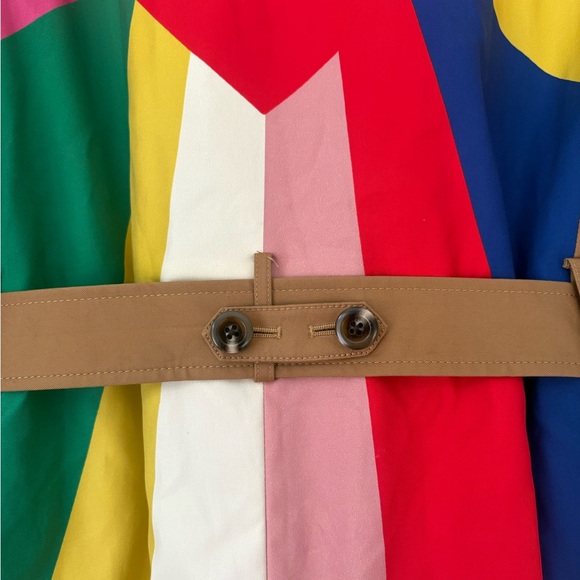 Boden Trench with Multicolor Heart and Stripes cheltenham trench 10 NWT - Picture 8 of 14